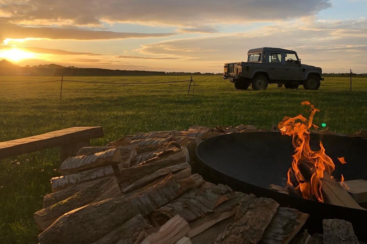 Fire pit at The Runway Social